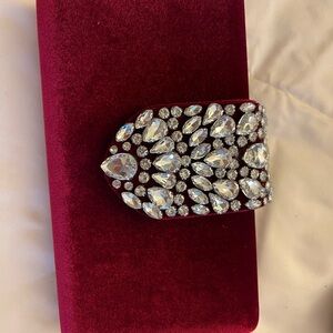 House of Harlow 1960 Red Velvet Clutch